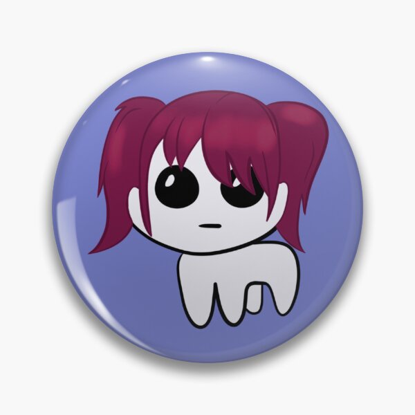 Item preview, Autism Creature Ginger Dark Red Purple Hair Pigtails with Bangs Fringe designed and sold by quirkycounselor.