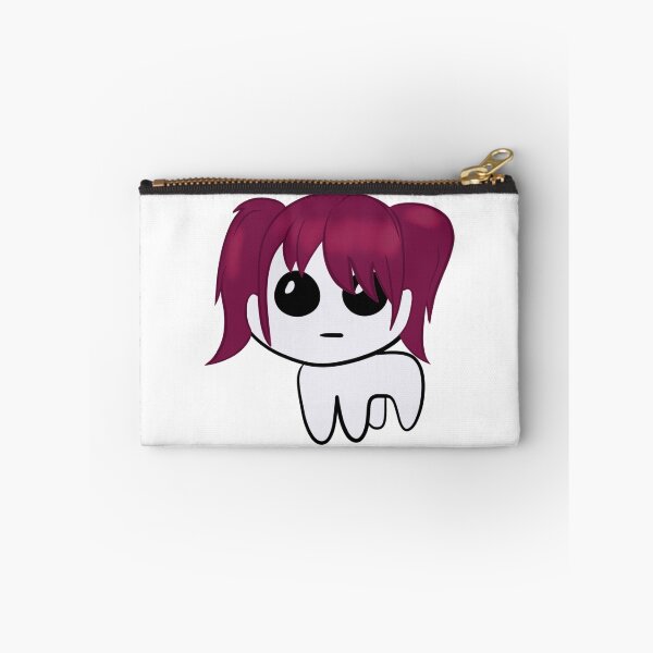 Item preview, Autism Creature Ginger Dark Red Purple Hair Pigtails with Bangs Fringe designed and sold by quirkycounselor.
