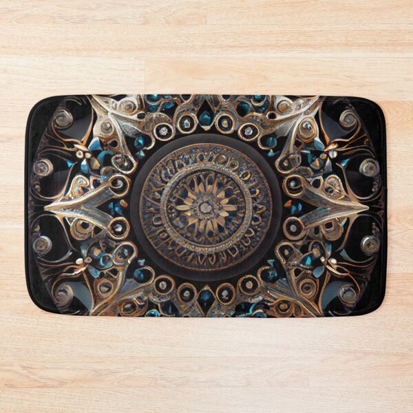 Item preview, Intense Circular Bejeweled Art Deco Pattern Digital Painting designed and sold by CodeAndColors.