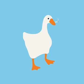 goose smoking a cigarette Goose Smoking a Cigarette Poster