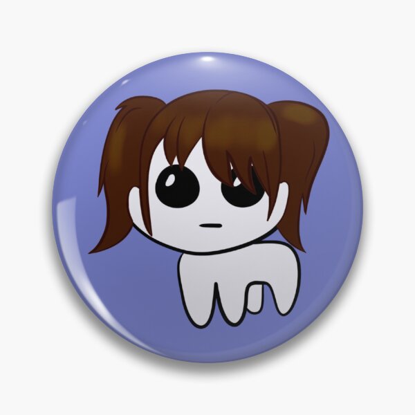 Item preview, Autism Creature Brunette Brown Hair Pigtails with Bangs Fringe designed and sold by quirkycounselor.
