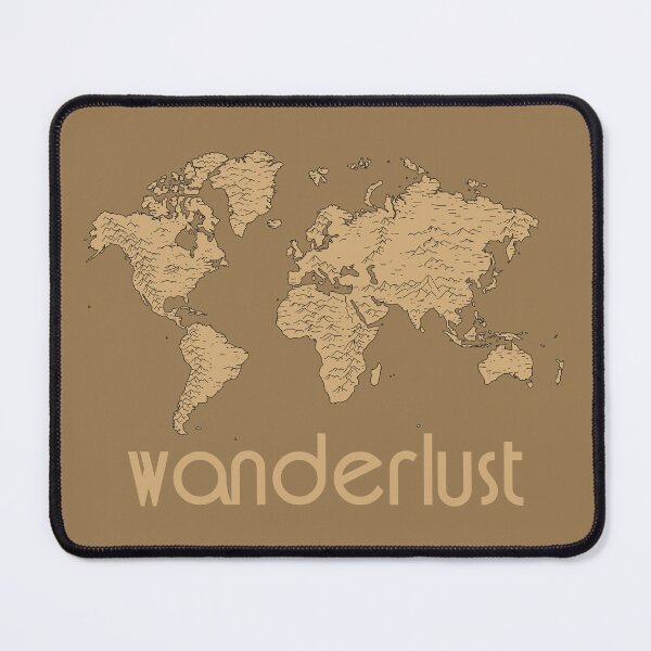 Item preview, World Map, wanderlust designed and sold by Bubble Red Store ⭐⭐⭐⭐⭐.
