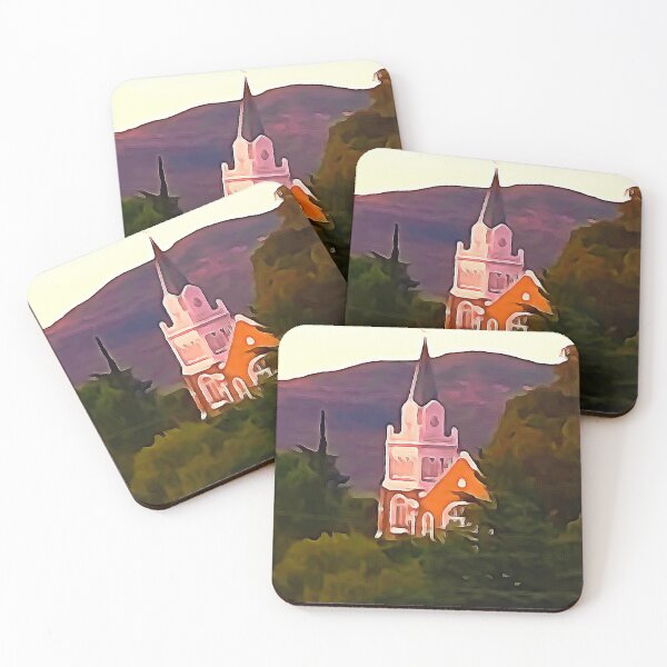 Item preview, Church Peeping through the Trees designed and sold by Reubens-Art.