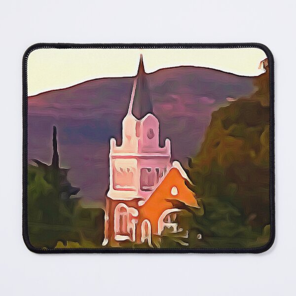 Item preview, Church Peeping through the Trees designed and sold by Reubens-Art.