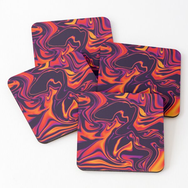 Item preview, Warm orange purple liquid fluid designed and sold by Quoppidou.