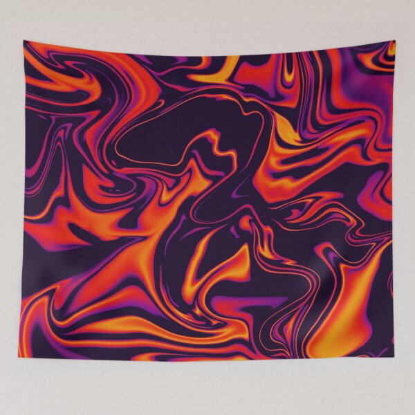 Item preview, Warm orange purple liquid fluid designed and sold by Quoppidou.