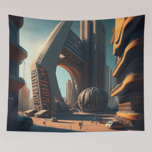 Item preview, Futuristic city designed and sold by GabrielMadrasse.