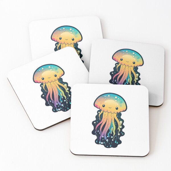 Item preview, Multicolor Cartoonish Jellyfish designed and sold by plernz.