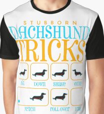 Stubborn Dachshund Tricks Tshirt Graphic T-Shirt
