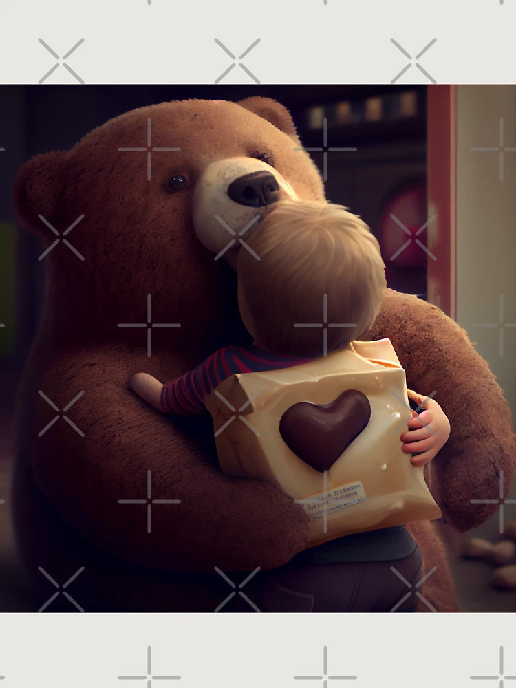 Thumbnail 6 von 6, Premium Oversized Pullover, The Cuddly Treat Digital Painting designt und verkauft von CodeAndColors.