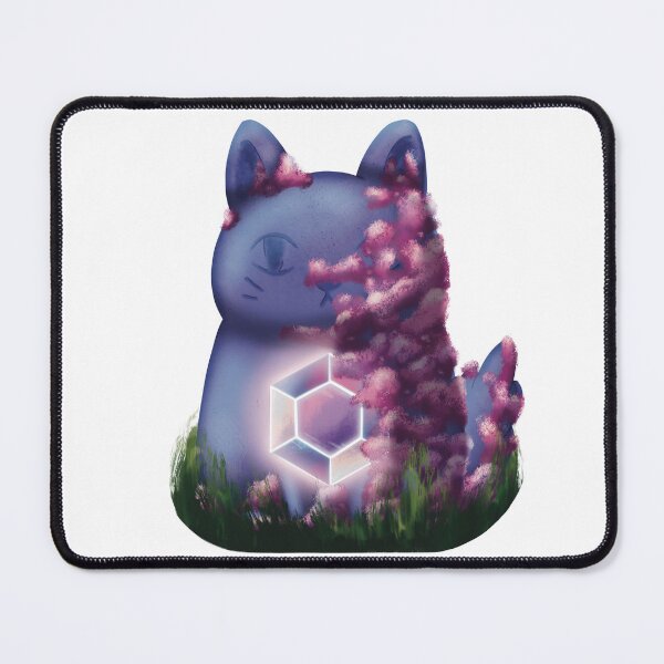 Item preview, Mossy Cat Statue designed and sold by VehementSqueaks.