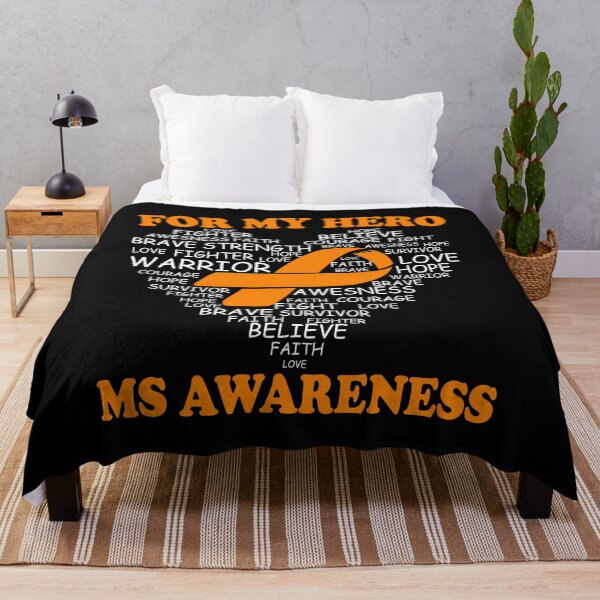 Item preview, For My Hero Multiple Sclerosis Awareness Ribbon Heart designed and sold by Adolfo114.
