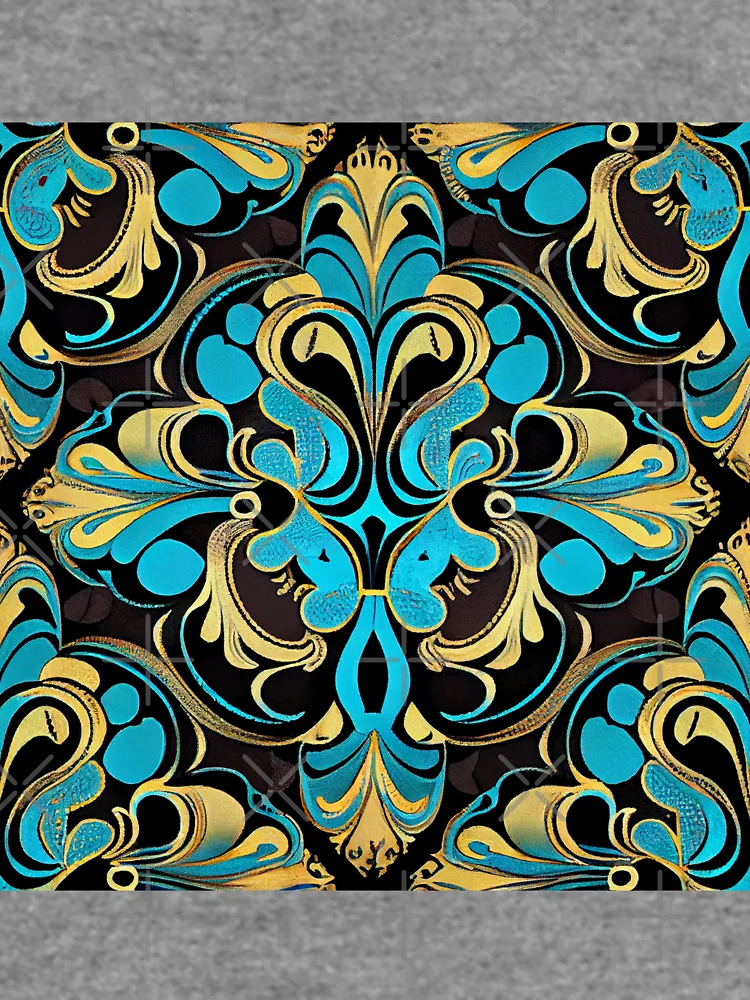 Thumbnail 6 von 6, Leichter Pullover, Cartoon Detailed Soft Artistic Hollywood Regency Pattern Digital Painting designt und verkauft von CodeAndColors.