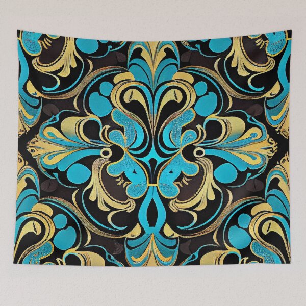 Item preview, Cartoon Detailed Soft Artistic Hollywood Regency Pattern Digital Painting designed and sold by CodeAndColors.