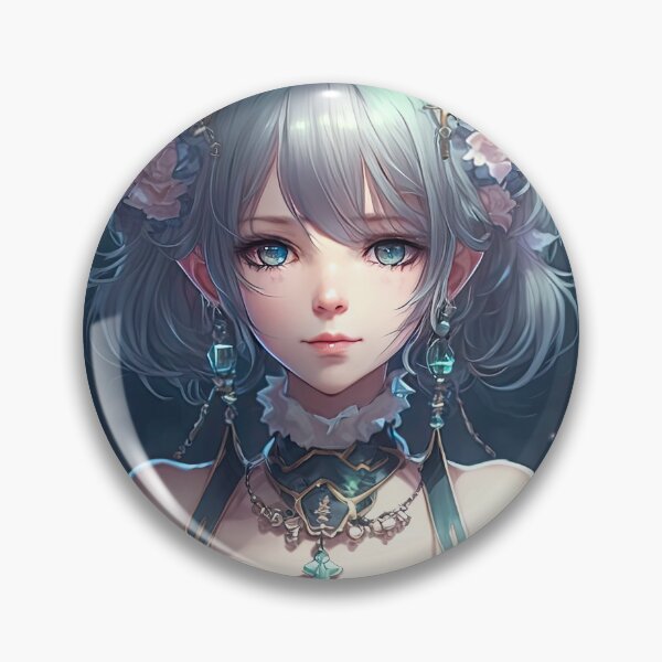Item preview, Fantasy's Angelic Beauty: A Portrait of a Cute Elf Bishop in a Pastel Blue Robe designed and sold by PJGartui.