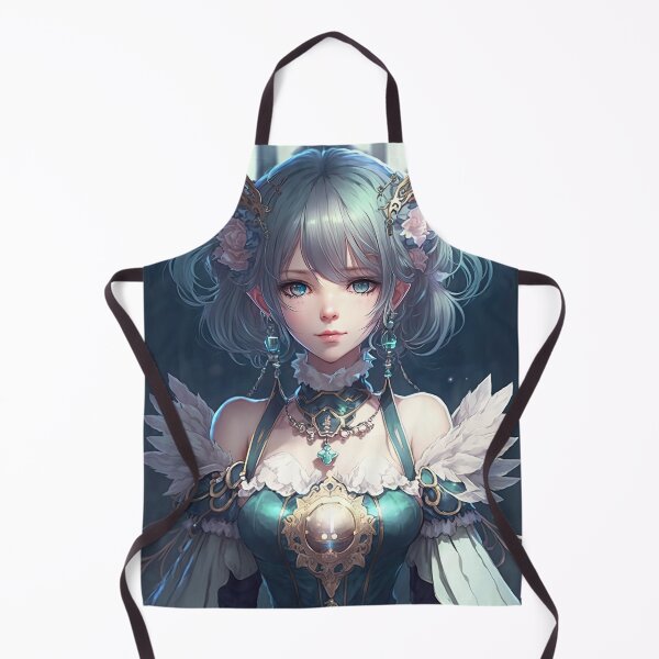 Item preview, Fantasy's Angelic Beauty: A Portrait of a Cute Elf Bishop in a Pastel Blue Robe designed and sold by PJGartui.