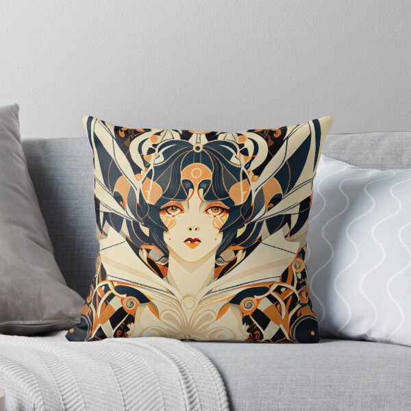 Item preview, Dense Anime Art Deco Pattern Digital Painting designed and sold by CodeAndColors.