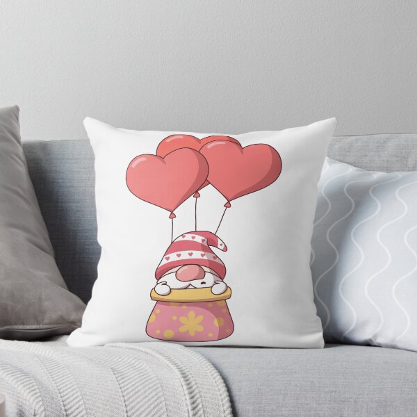 Item preview, Gnome Love in the Sky: A Valentine with Balloons designed and sold by AlfredR.