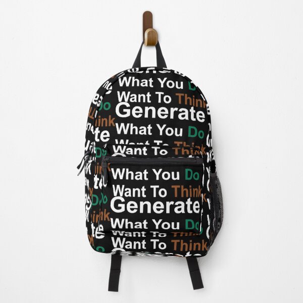 Item preview, Generate What You Do Want To Think designed and sold by Quote a Passage.