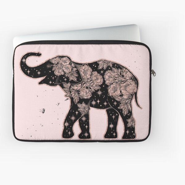 Rose gold elephant - galactic rose Laptop Sleeve