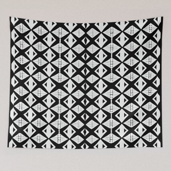Item preview, Basic White Black Transitional Pattern Digital Painting designed and sold by CodeAndColors.