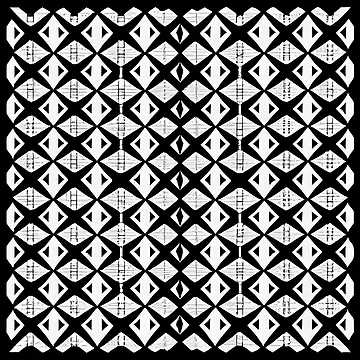 Vorschaubild zum Design Basic White Black Transitional Pattern Digital Painting von CodeAndColors