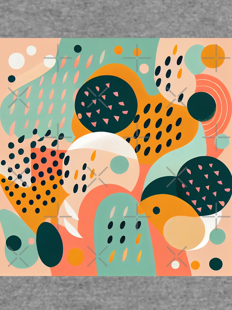 Thumbnail 6 von 6, Leichter Pullover, Cute Semi Abstract Contemporary Pattern Digital Painting designt und verkauft von CodeAndColors.
