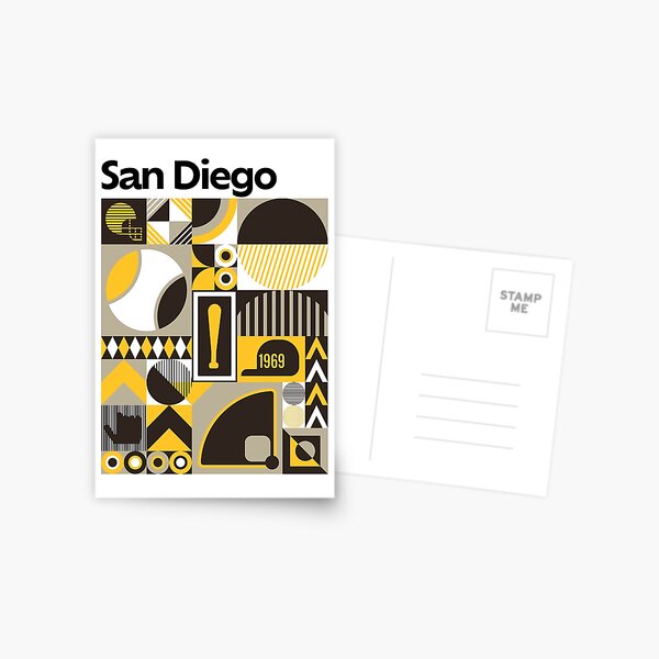 Item preview, San Diego Padres Baseball Print, Minimalist Poster, Bauhaus City Art, California Team Colour Gift designed and sold by Travalex.