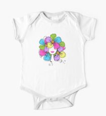 Floral girl One Piece - Short Sleeve