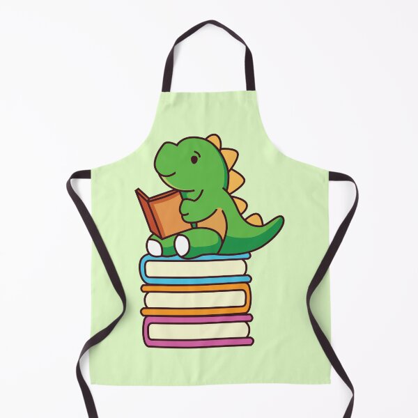 Item preview, Thesaurus Dinosaur - Cute Dinosaur Sit on the Book Stack designed and sold by KawaiiBombShop.