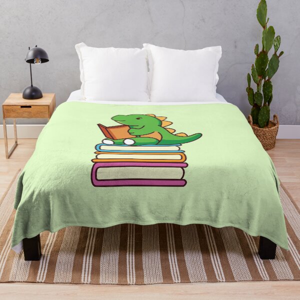 Item preview, Thesaurus Dinosaur - Cute Dinosaur Sit on the Book Stack designed and sold by KawaiiBombShop.