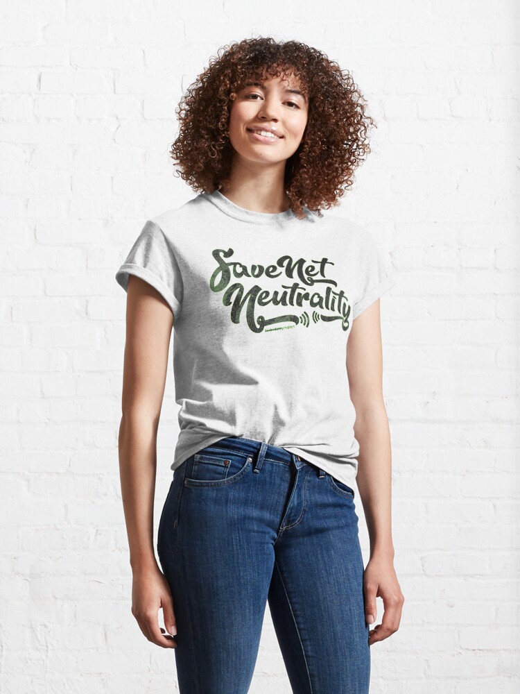 Alternate view of Save Net Neutrality Classic T-Shirt