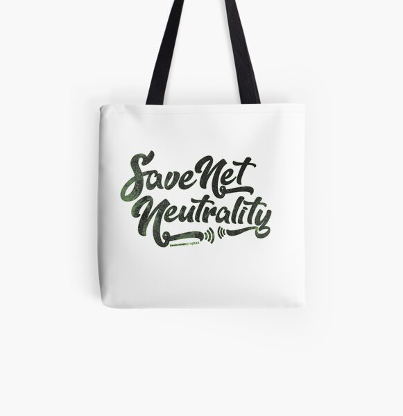 Save Net Neutrality All Over Print Tote Bag