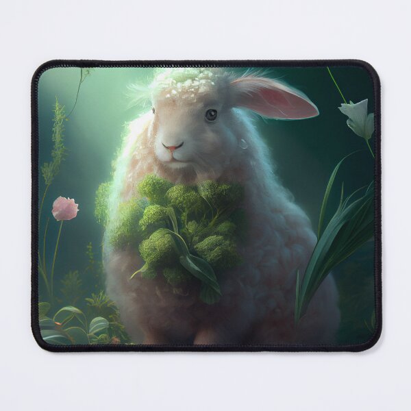 Item preview, A Waft of Angora and Cilantro Digital Painting designed and sold by CodeAndColors.