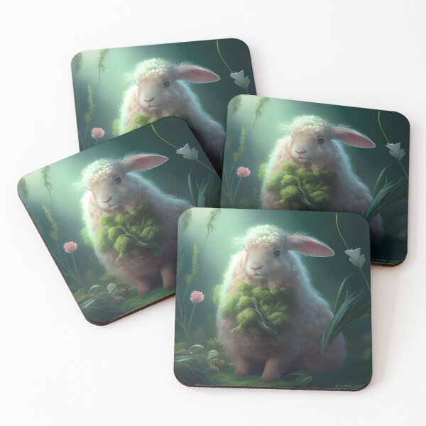 Item preview, A Waft of Angora and Cilantro Digital Painting designed and sold by CodeAndColors.