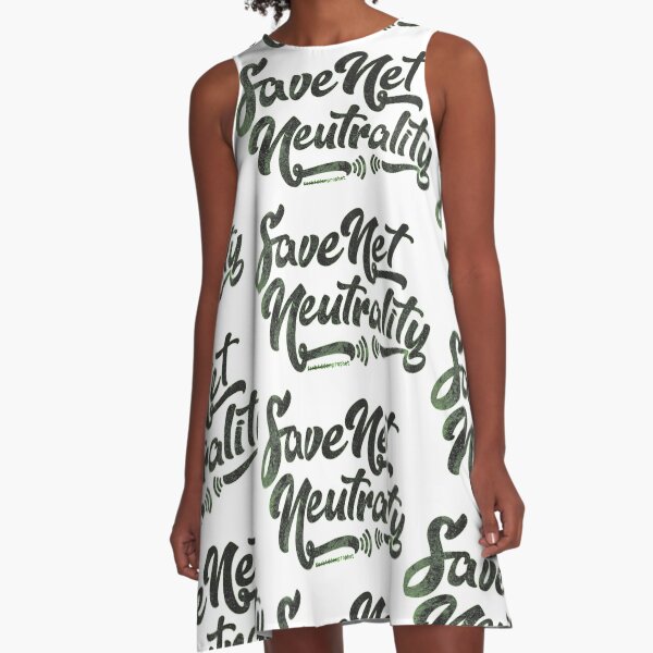 Save Net Neutrality A-Line Dress