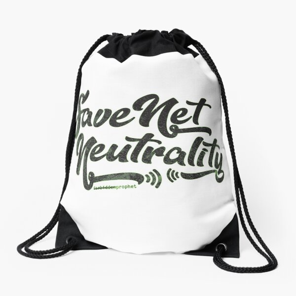 Save Net Neutrality Drawstring Bag