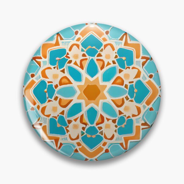 Artikelvorschau, Imagined Calming Kawaii Beautiful Moroccan Pattern Digital Painting entworfen und verkauft von CodeAndColors.