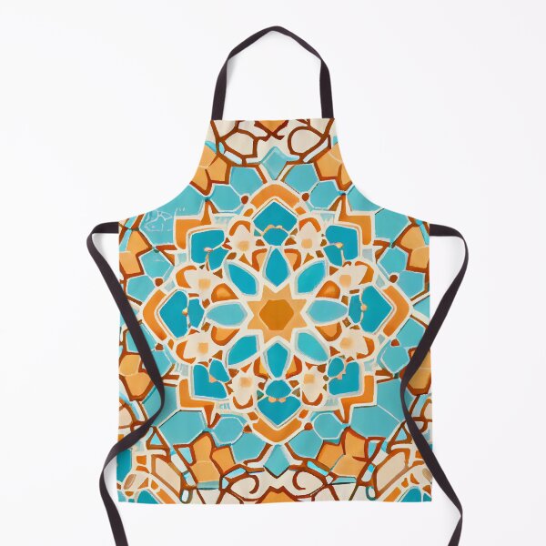 Aperçu de l'œuvre Imagined Calming Kawaii Beautiful Moroccan Pattern Digital Painting créée et vendue par CodeAndColors.