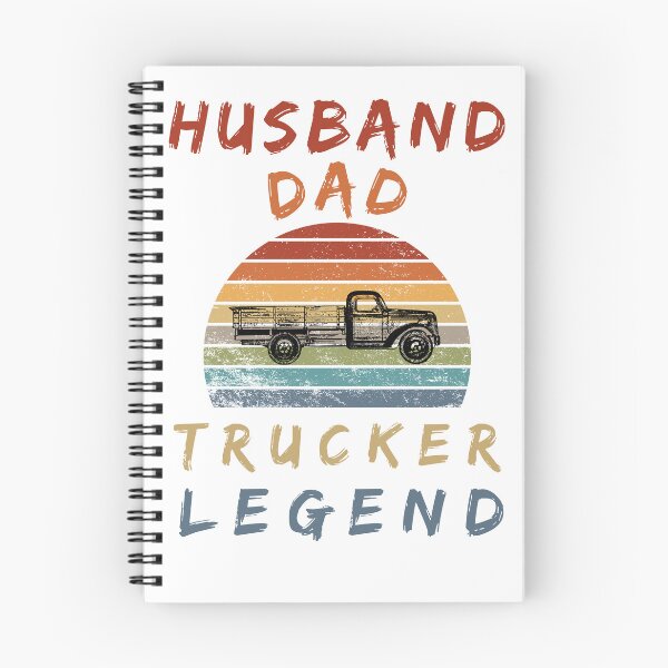 Item preview, Husband dad trucker legend retro sunset designed and sold by Quartztree Shirts.