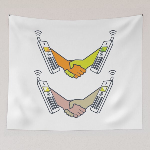 Item preview, Shake hands Phone call designed and sold by vectorworks51.