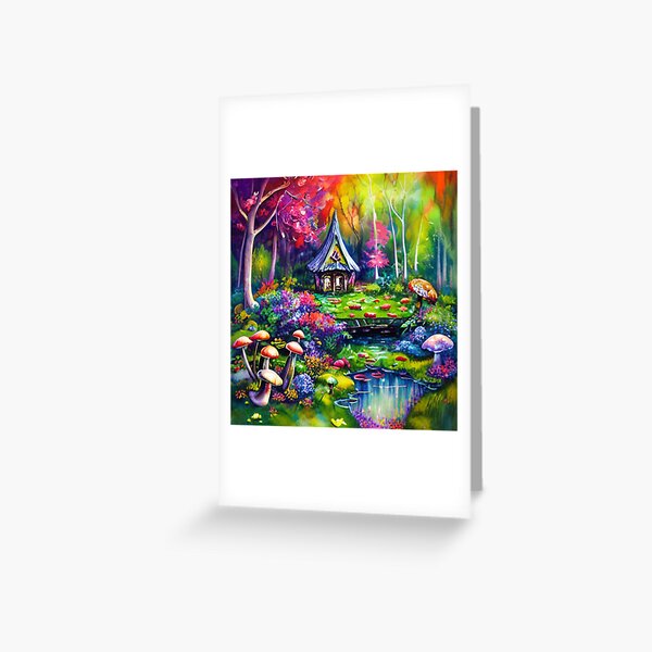 Item preview, A Soothing Fairy Garden in Watercolor - Whispers of the Fairy Garden designed and sold by WBP Mart.