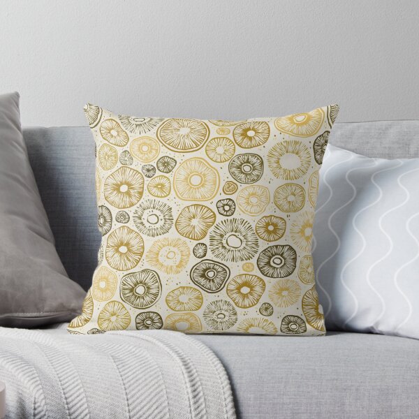 Mushroom Spore Print Pillow, 18