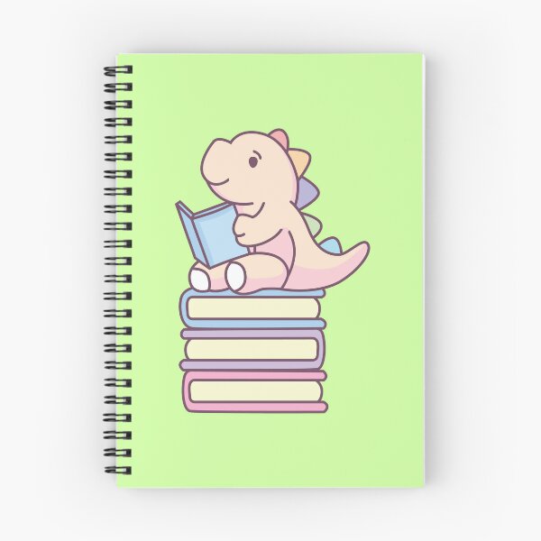 Item preview, Thesaurus Dinosaur - Cute Dinosaur Sit on the Book Stack designed and sold by KawaiiBombShop.