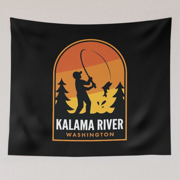 Artikelvorschau, Kalama River Washington Fishing entworfen und verkauft von HalpinDesign.