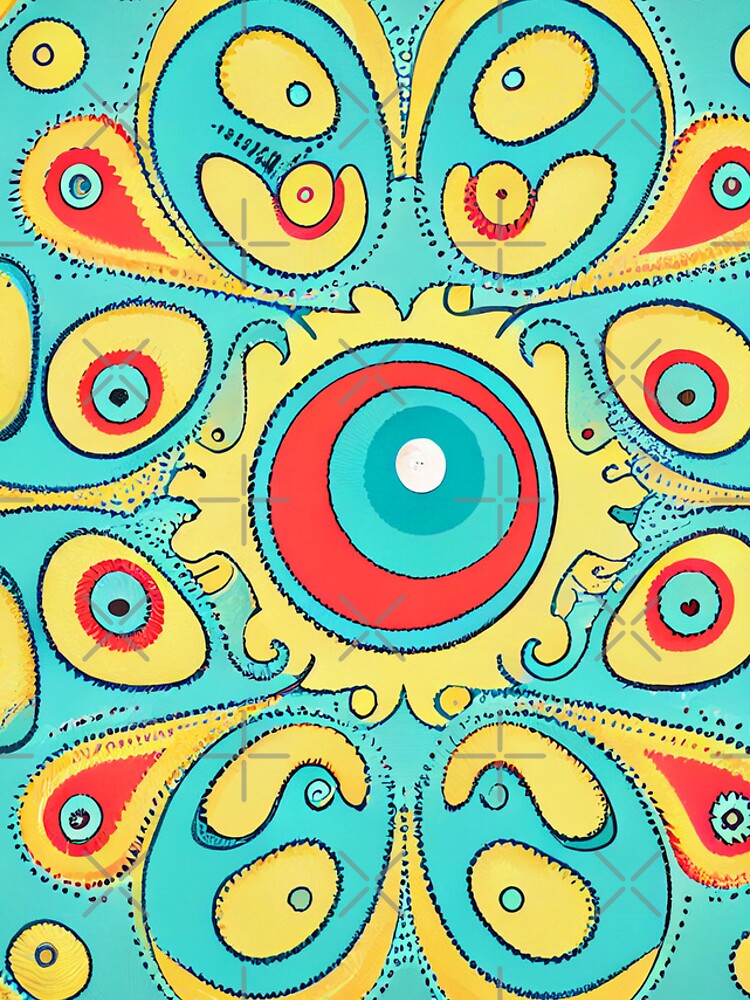 Aperçu 4 sur 4. Coque iPhone avec l'œuvre Cute Semi Abstract Contemporary Pattern Digital Painting créée et vendue par CodeAndColors.