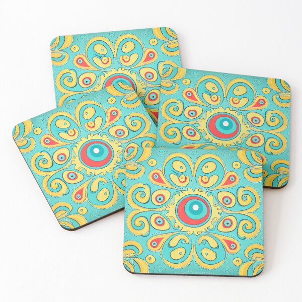 Item preview, Cute Semi Abstract Contemporary Pattern Digital Painting designed and sold by CodeAndColors.