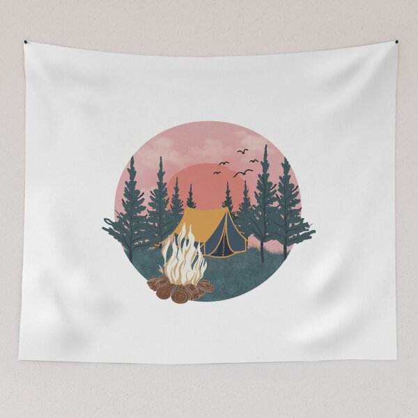 Item preview, Graphic for Men Camp & Topo Camping Men's Mountain Men’s Outsoor Campfire designed and sold by HAWORD.