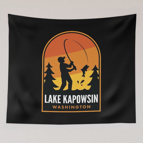 Artikelvorschau, Lake Kapowsin Washington Fishing entworfen und verkauft von HalpinDesign.