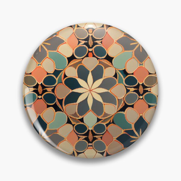 Artikelvorschau, Muted Asian Pattern Digital Painting entworfen und verkauft von CodeAndColors.